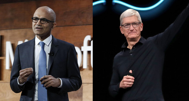 Apple 1.3 trillion, Microsoft 1.23 trillion and the strange race of the two most talented CEOs in the world - Photo 3.